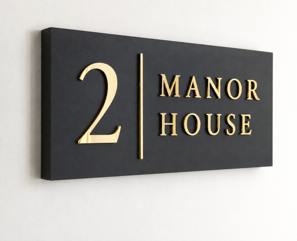 Custom House Number Sign